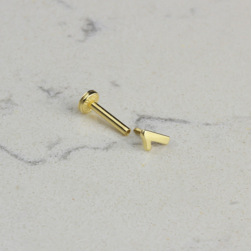 Glorria 14k Solid Gold Number 1 Tragus Piercing Glorria 14k Solid Gold Number 1 Tragus Piercing