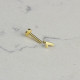 Glorria 14k Solid Gold Number 1 Tragus Piercing