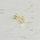 Glorria 14k Solid Gold Number 3 Tragus Piercing Glorria 14k Solid Gold Number 3 Tragus Piercing