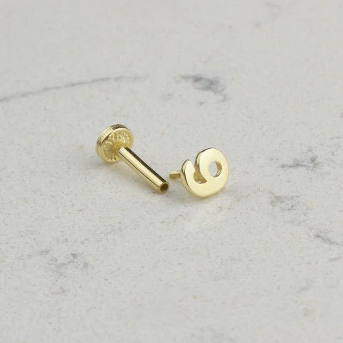 Glorria 14k Solid Gold Number 9 Tragus Piercing Glorria 14k Solid Gold Number 9 Tragus Piercing