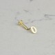 Glorria 14k Solid Gold Number 0 Tragus Piercing