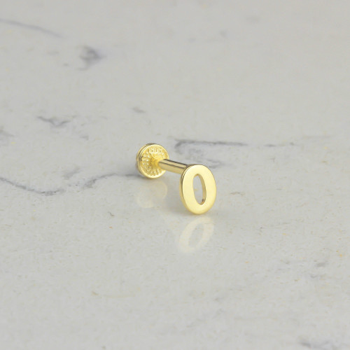 Glorria 14k Solid Gold Number 0 Tragus Piercing Glorria 14k Solid Gold Number 0 Tragus Piercing