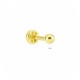 Glorria 14k Solid Gold Ball Tragus Piercing