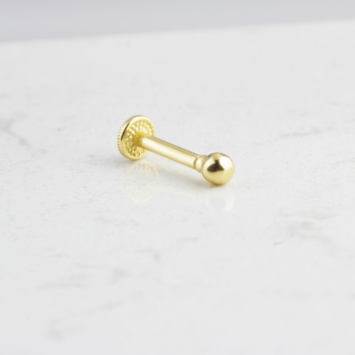 Glorria 14k Solid Gold Ball Tragus Piercing Glorria 14k Solid Gold Ball Tragus Piercing