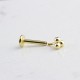 Glorria 14k Solid Gold 3 Ball Tragus Piercing