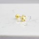 Glorria 14k Solid Gold Snowflake Tragus Piercing