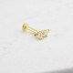 Glorria 14k Solid Gold 3 Drumstick Tragus Piercing