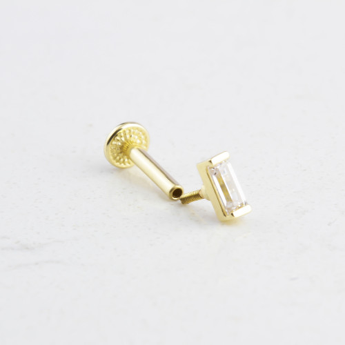 Glorria 14k Solid Gold Single Drumstick Tragus Piercing Glorria 14k Solid Gold Single Drumstick Tragus Piercing