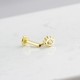 Glorria 14k Solid Gold Eye Tragus Piercing