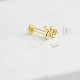 Glorria 14k Solid Gold Snake Tragus Piercing