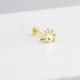 Glorria 14k Solid Gold Crown Tragus Piercing