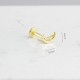 Glorria 14k Solid Gold Moon Tragus Piercing