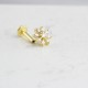 Glorria 14k Solid Gold Flower Tragus Piercing