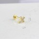 Glorria 14k Solid Gold Cross Tragus Piercing