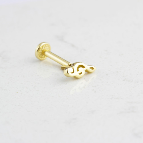 Glorria 14k Solid Gold Left Wrench Tragus Piercing Glorria 14k Solid Gold Left Wrench Tragus Piercing