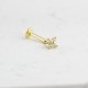 Glorria 14k Solid Gold Butterfly Tragus Piercing