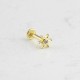 Glorria 14k Solid Gold Solitaire Tragus Piercing