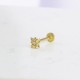 Glorria 14k Solid Gold Star Tragus Piercing