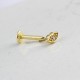 Glorria 14k Solid Gold Lip Tragus Piercing