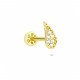 Glorria 14k Solid Gold Angel Wing Tragus Piercing