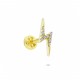 Glorria 14k Solid Gold Lightning Tragus Piercing