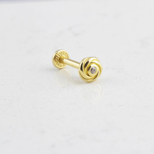 Glorria 14k Solid Gold Tragus Piercing Glorria 14k Solid Gold Tragus Piercing