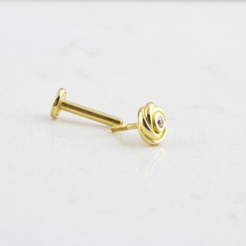 Glorria 14k Solid Gold Tragus Piercing Glorria 14k Solid Gold Tragus Piercing