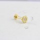 Glorria 14k Solid Gold Sun Tragus Piercing