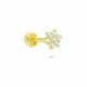 Glorria 14k Solid Gold Flower Tragus Piercing Glorria 14k Solid Gold Flower Tragus Piercing