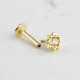 Glorria 14k Solid Gold Star Tragus Piercing