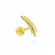 Glorria 14k Solid Gold Leaf Tragus Piercing