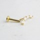 Glorria 14k Solid Gold Geometric Tragus Piercing