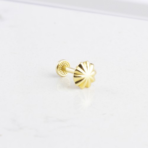 Glorria 14k Solid Gold Umbrella Tragus Piercing