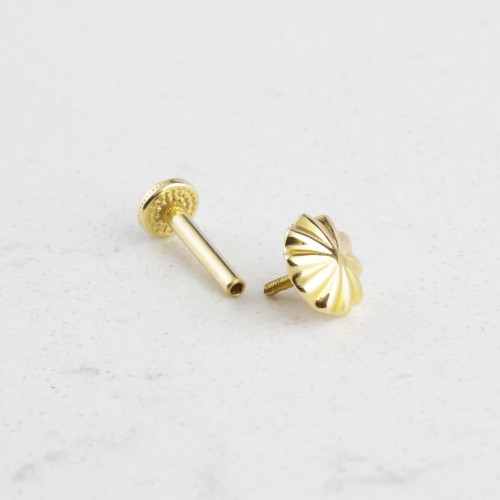 Glorria 14k Solid Gold Umbrella Tragus Piercing Glorria 14k Solid Gold Umbrella Tragus Piercing
