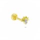 Glorria 14k Solid Gold Drop Tragus Piercing