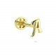 Glorria 14k Solid Gold Letter A Tragus Piercing