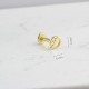 Glorria 14k Solid Gold Letter D Tragus Piercing