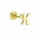 Glorria 14k Solid Gold Letter H Tragus Piercing