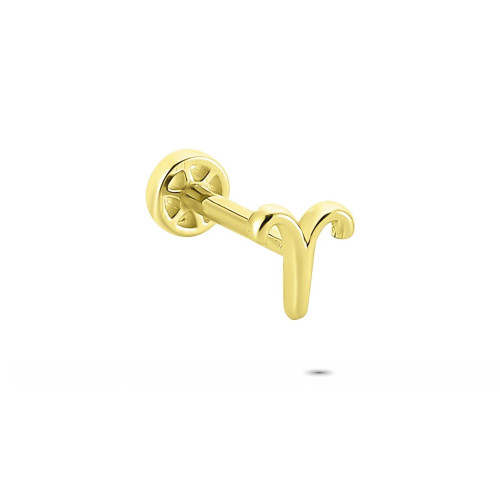 Glorria 14k Solid Gold Aries Tragus Piercing Glorria 14k Solid Gold Aries Tragus Piercing