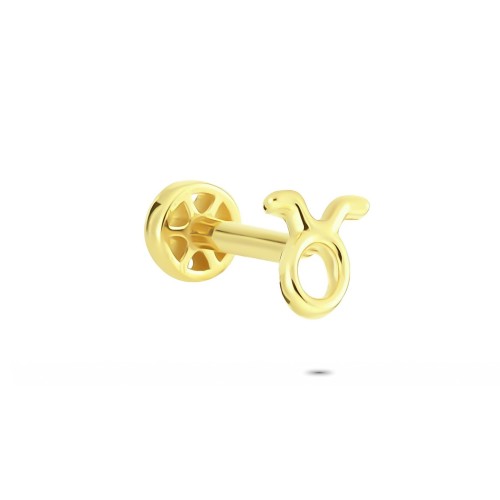 Glorria 14k Solid Gold Taurus Tragus Piercing Glorria 14k Solid Gold Taurus Tragus Piercing