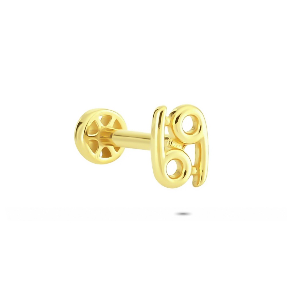 Glorria 14k Solid Gold Cancer Tragus Piercing