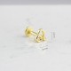 Glorria 14k Solid Gold Leo Tragus Piercing