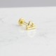 Glorria 14k Solid Gold Libra Tragus Piercing