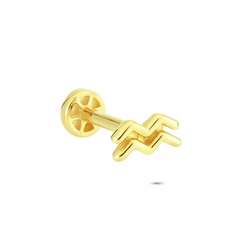 Glorria 14k Solid Gold Aquarius Tragus Piercing Glorria 14k Solid Gold Aquarius Tragus Piercing