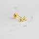 Glorria 14k Solid Gold Aquarius Tragus Piercing