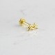 Glorria 14k Solid Gold Aquarius Tragus Piercing