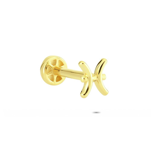 Glorria 14k Solid Gold Pisces Tragus Piercing Glorria 14k Solid Gold Pisces Tragus Piercing