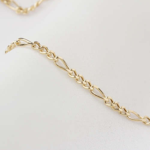 Glorria 14k Solid Gold Figaro Chain Glorria 14k Solid Gold Figaro Chain
