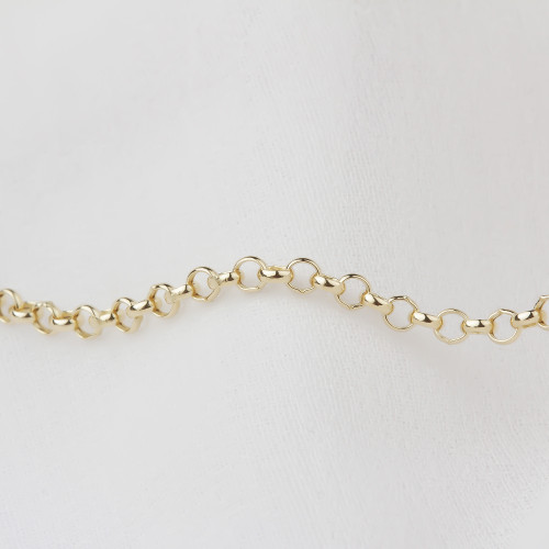 Glorria 14k Solid Gold Rolo Chain Glorria 14k Solid Gold Rolo Chain