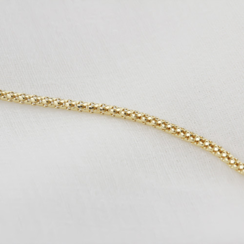 Glorria 14k Solid Gold Popcorn Chain Glorria 14k Solid Gold Popcorn Chain